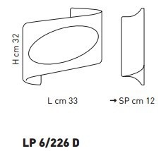 Sillux ATENE LP 6/226 D bursztynowy/miedziany 33 x 32 cm Lampa Ścienna